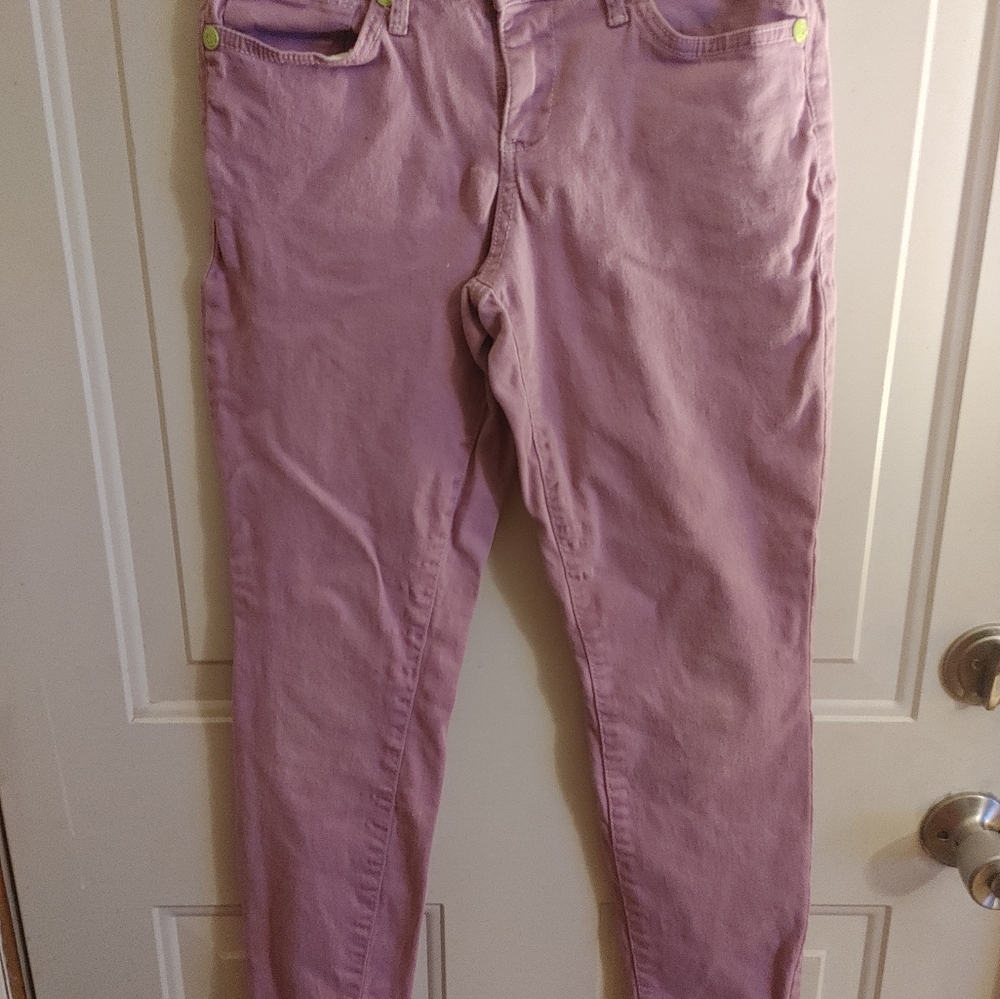Nine West Jeans 4/27 Vintage America Matchstick Skinny Purple Cotton Spandex EUC